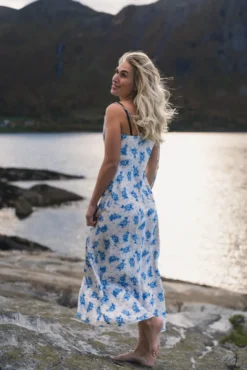 Eila Print Dress Ecru Mix