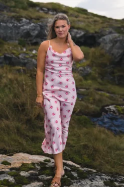 Eila Print Dress Light Pink Mix
