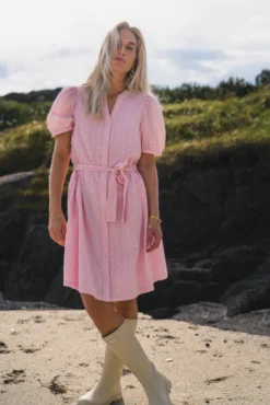 Eivor 2/4 Shirt Dress S Lilac/Aftglow
