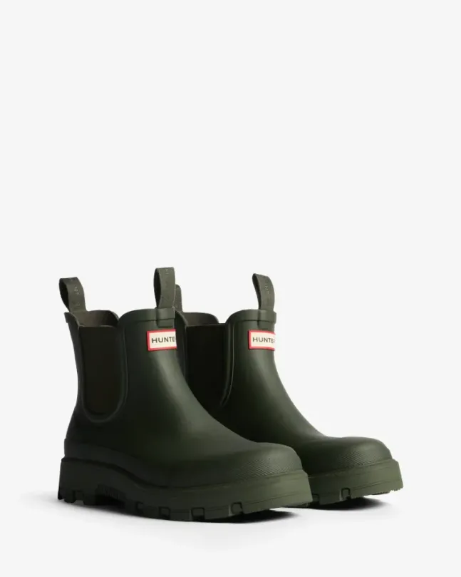 Elements Elastic Chelsea Boot Dark Olive