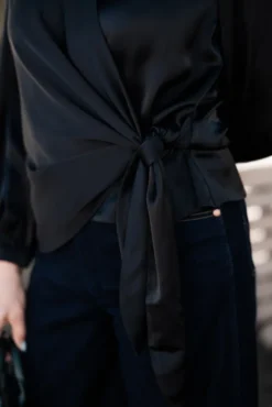 Elena Blouse Semi Rich Black