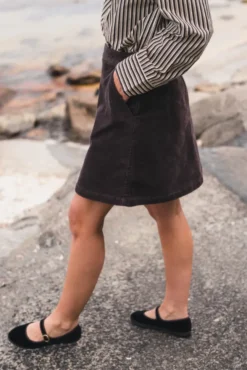 Ella HW Skirt Black Coffee