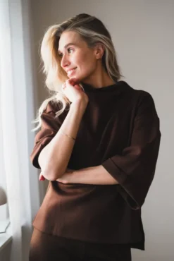 Elle Top Cocoa Brown