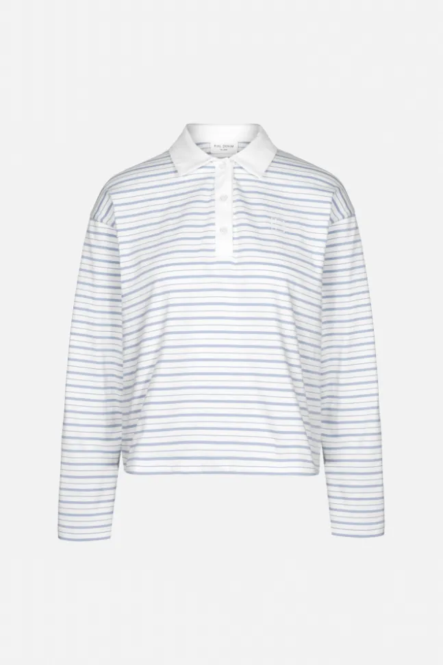 Elmer Polo Shirt Light Blue Stripe