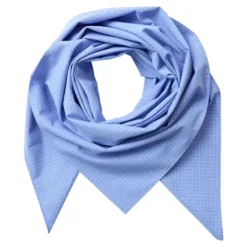 Elona Check Scarf Pale Blue