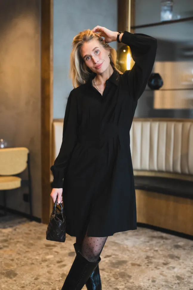Elsa Asana Dress Black