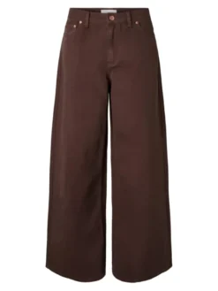 Elsie MW Wide Jeans Coffee Bean