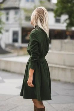 Embrace Dress Moss Green