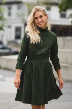 Embrace Dress Moss Green