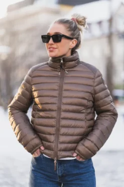 Emilia Down Jacket Olive Brown