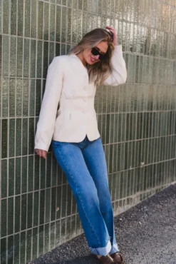 Esteriane Blazer Oatmeal Melange