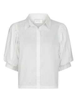Etta Poplin Shirt White