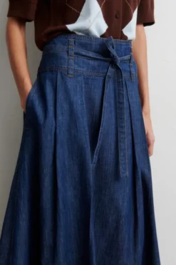 Evana Denim Skirt Blue Denim