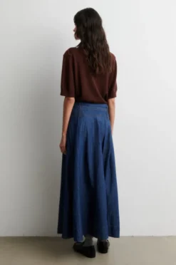 Evana Denim Skirt Blue Denim