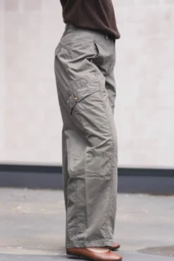 Evelyn Barrel Pant Army