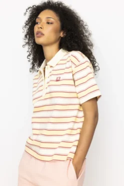Evelyn Polo Tee Sunny Stripe