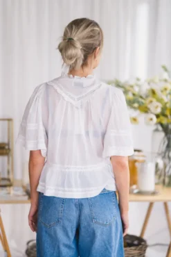 Evienne S Voile Top White