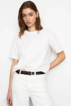 Ezra Tee Light Pink Stripe
