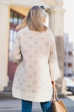 Fam Knit Sweater White