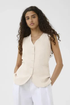 Farida Waistcoat Haze Melange