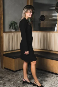 Favo LS Blazer Dress Black