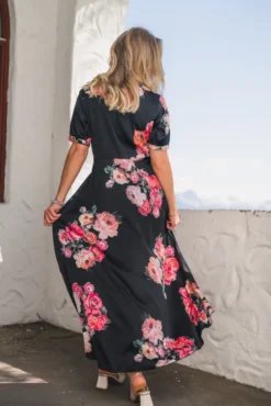 Faye Dress Fiori Noir