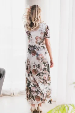 Faye Dress Pale Bouquet
