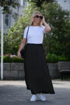 Felicia S Voile Skirt Black
