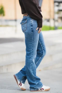 Flap Pocket Jessica Lapis Blue