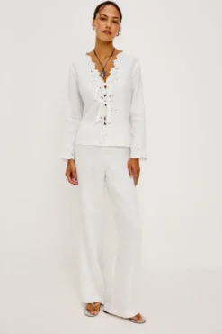 Fleur Top White