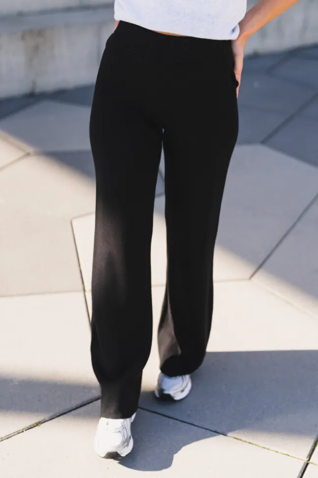 Fonny HW Knit Pant Black
