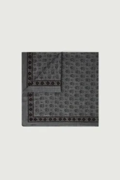 Foulard C Wool Dark Grey Brown