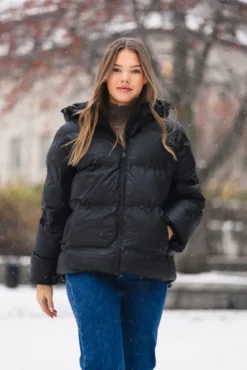 Fox C Puffer Jacket Black