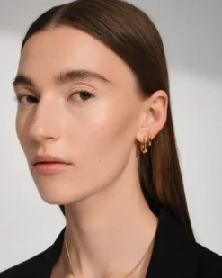Frame Hoops Small Gold