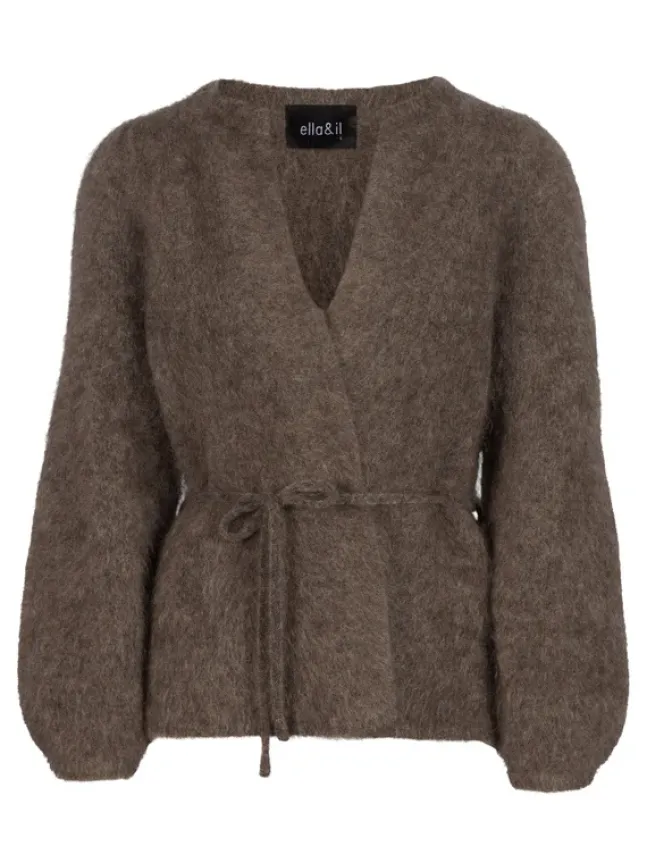 Fredrikke Chunky Cardigan Brown