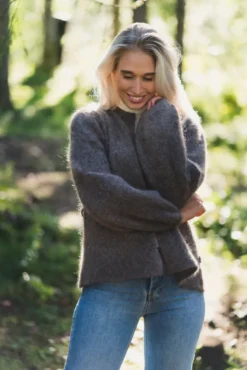 Fredrikke Chunky Cardigan Brown