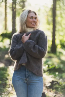 Fredrikke Chunky Cardigan Brown