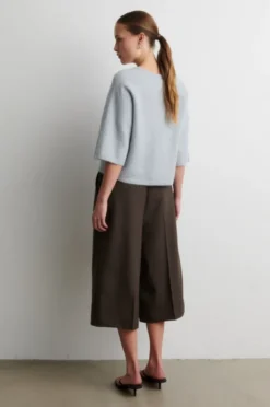 Gabby Knit SS O-Neck Quarry