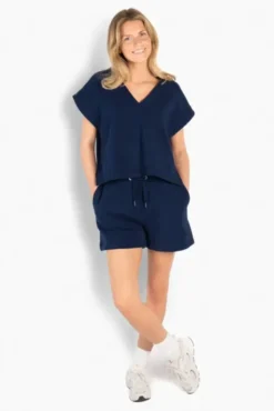 Gabriela Top Navy Blazer