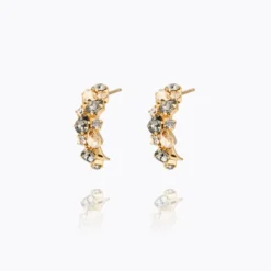 Gabriella Earrings Gold Black Golden Combo