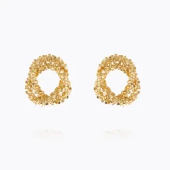 Gemma Knot Earrings Gold