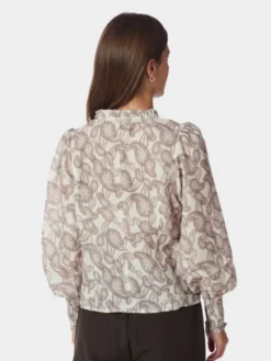 Gilda Soft Paisley Blouse Creme