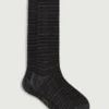 Ginette Socks Heather Grey/Coffee