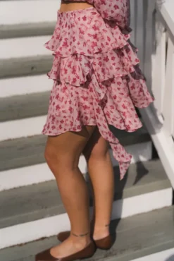 Ginla Flower Skirt Dusty Rose