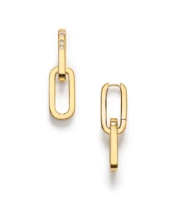 Golden Link Earrings Gold