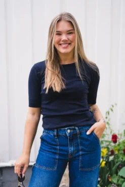Granny SS Tee Navy
