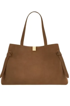Gyoza Tote Suede Cognac