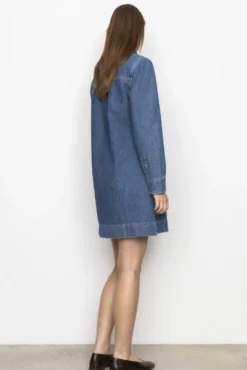 Haley Dress Mid Blue