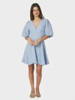 Halli Linen Dress Light Blue