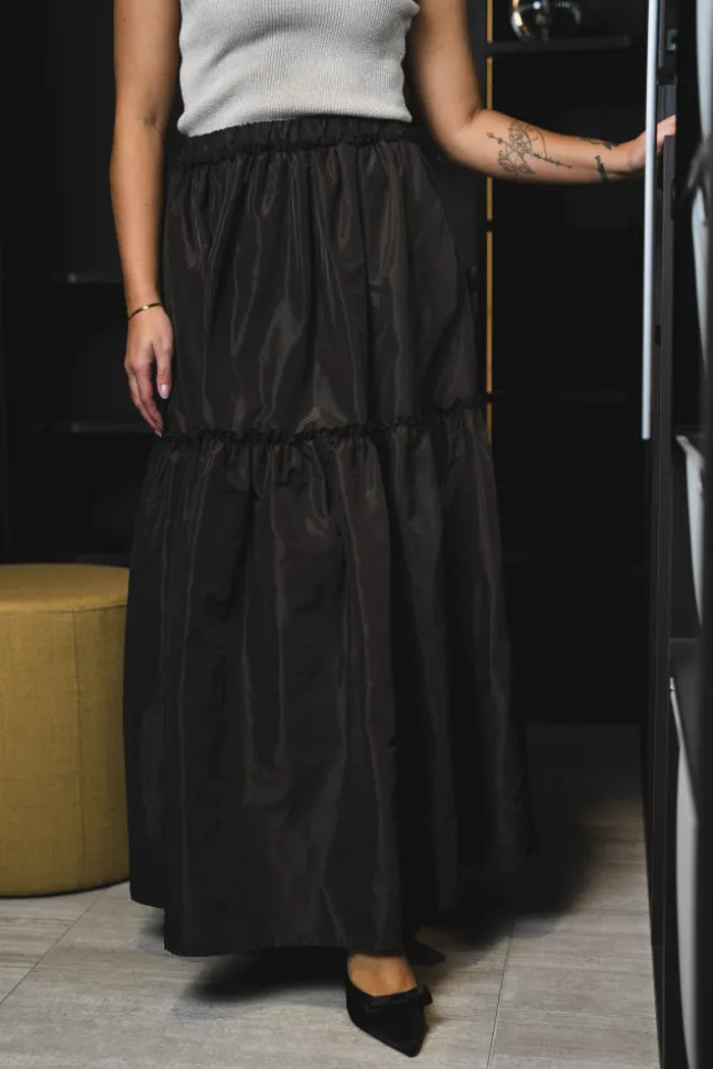 Hay 25 Solid Skirt Brown